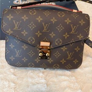 Louis Vuitton Pochette Métis Brown Monogram Crossbody Bag Limited Edition